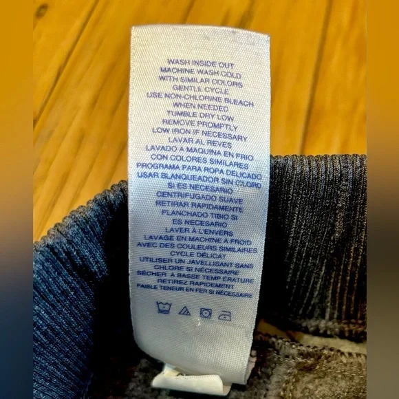 Champion Dark Gray Straight Leg Elastic Sweatpants w Blue Stripe Girls Size 7/8 - Picture 4 of 7